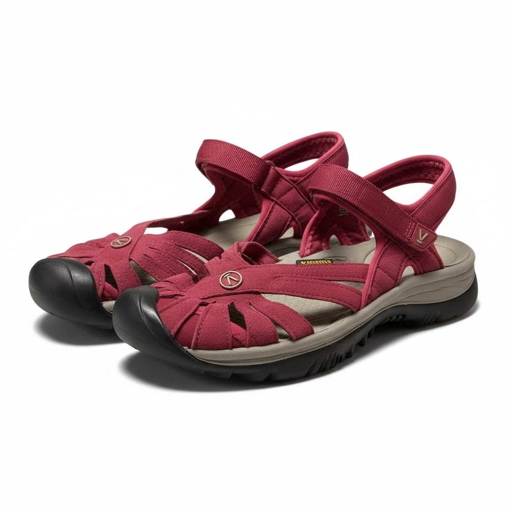 Keen Rose Hiking Sandal Beet Red Hook Loop Enclosure Women 8.5